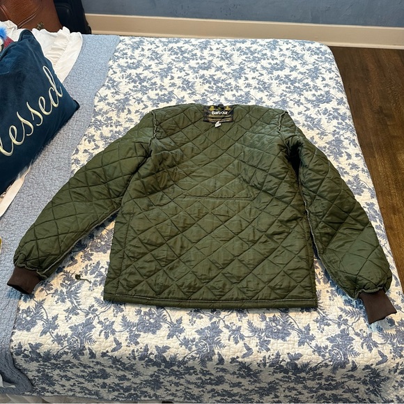 Vintage Barbour Sutherland Jacket Medium Green Quilted Shooting Hunting Sz M - Picture 10 of 15